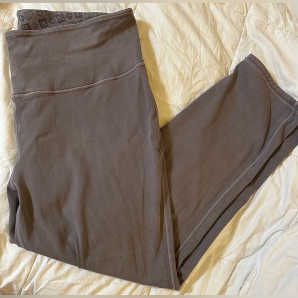 reversible blue gray geometric pattern - Stretch Ankle Pants -no pockets - 2X - Picture 2 of 16